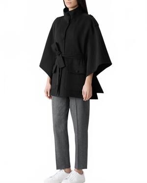 NEW MACKAGE women's ladies wool cape in black